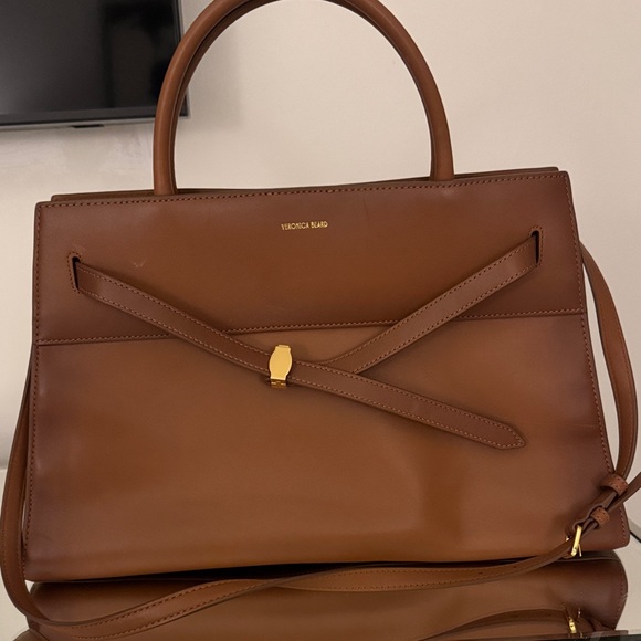Veronica Beard Handbags - Veronica Beard Tan Leather Satchel